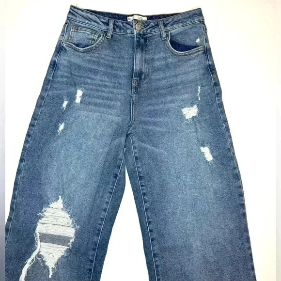 SO Womens Super High Rise Wide Leg Jeans Size 9 - Picture 4 of 7